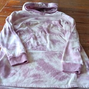 Wonder Nation Pink and White Hoodie Sleeper